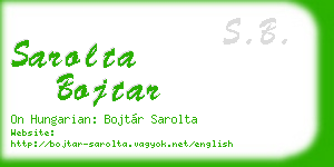 sarolta bojtar business card